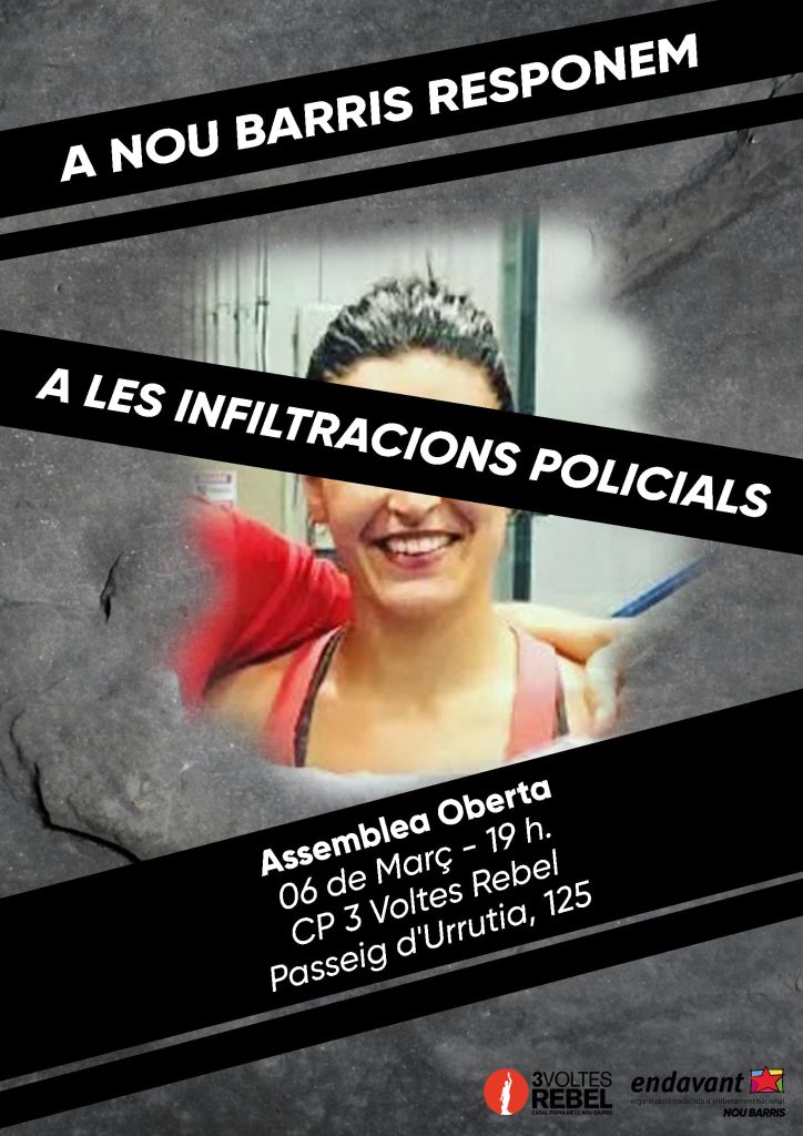Assemblea oberta infiltració policial CP3voltesRebel